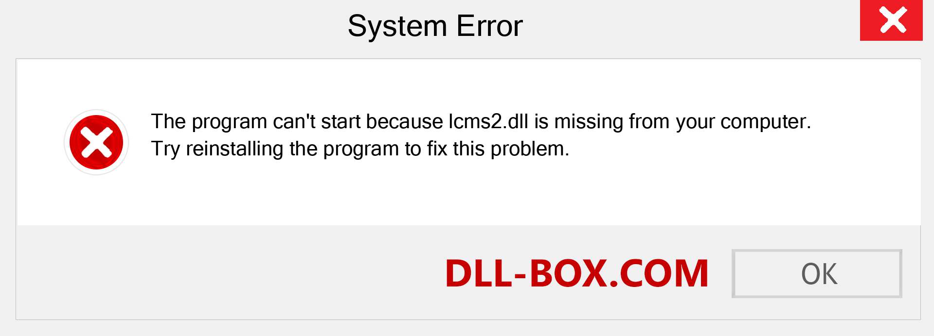  lcms2.dll file is missing?. Download for Windows 7, 8, 10 - Fix  lcms2 dll Missing Error on Windows, photos, images
